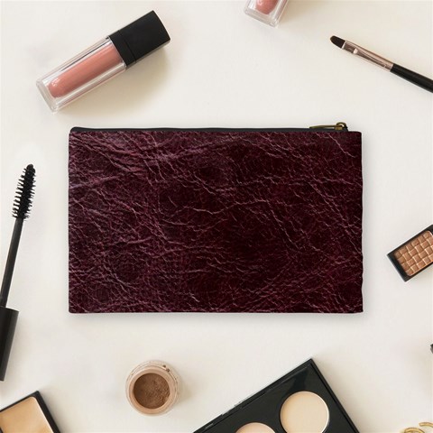 Leather Look & Skins  Capri Cranberry Cosmetic Bag (Medium) from ArtsNow.com Back