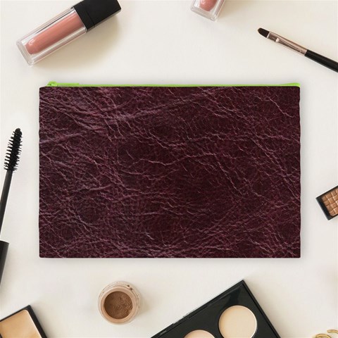 Leather Look & Skins  Capri Cranberry Cosmetic Bag (Large) from ArtsNow.com Front