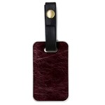 Leather Look & Skins  Capri Cranberry Luggage Tag (one side)
