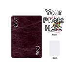 Leather Look & Skins  Capri Cranberry Playing Cards 54 (Mini)