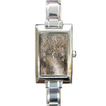 Ll Brown Rectangular Italian Charm Watch