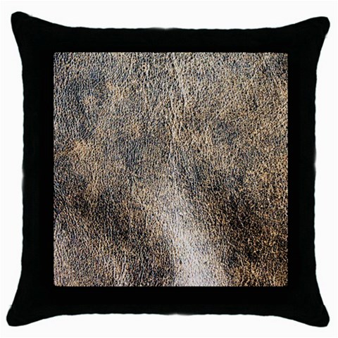 Ll Brown Throw Pillow Case (Black) from ArtsNow.com Front
