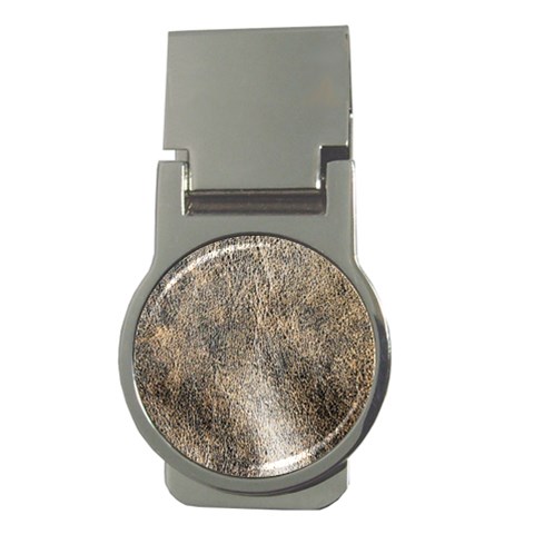Ll Brown Money Clip (Round) from ArtsNow.com Front