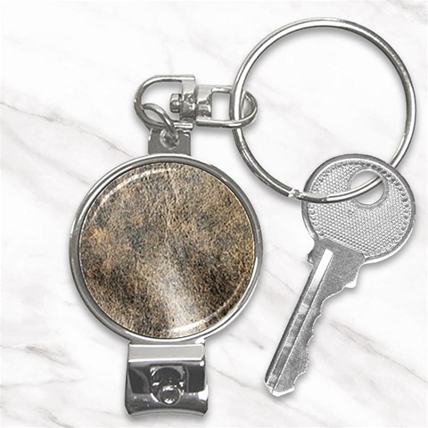 Ll Brown Nail Clippers Key Chain from ArtsNow.com Front