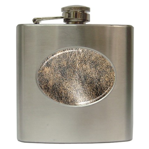Ll Brown Hip Flask (6 oz) from ArtsNow.com Front