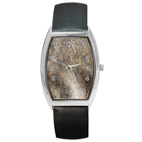 Ll Brown Barrel Style Metal Watch from ArtsNow.com Front