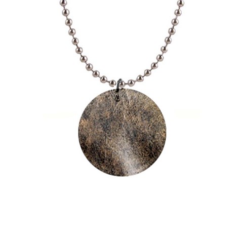 Ll Brown 1  Button Necklace from ArtsNow.com Front