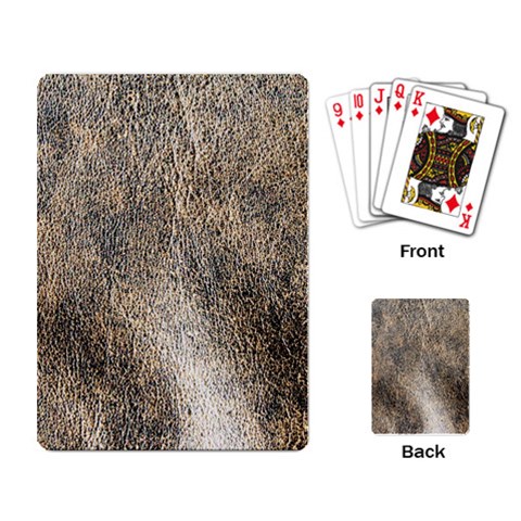 Ll Brown Playing Cards Single Design from ArtsNow.com Back