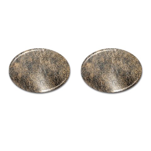 Ll Brown Cufflinks (Oval) from ArtsNow.com Front(Pair)