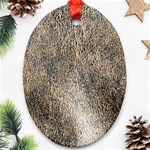 Ll Brown Oval Ornament (Two Sides)