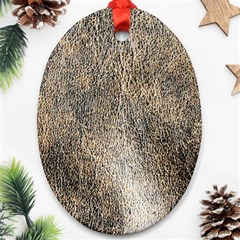 Ll Brown Oval Ornament (Two Sides) from ArtsNow.com Back
