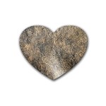 Ll Brown Rubber Coaster (Heart)