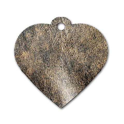 Ll Brown Dog Tag Heart (One Side) from ArtsNow.com Front