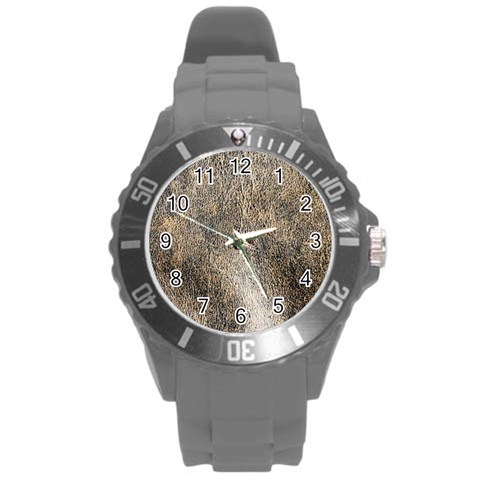 Ll Brown Round Plastic Sport Watch Large from ArtsNow.com Front