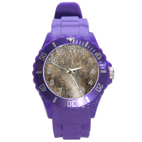 Ll Brown Round Plastic Sport Watch Large from ArtsNow.com Front