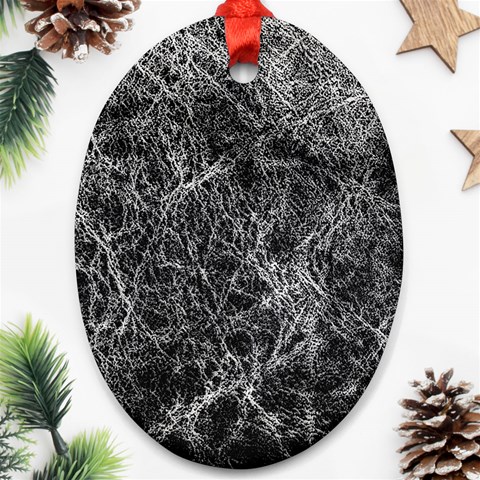 Ll Black Ornament (Oval) from ArtsNow.com Front