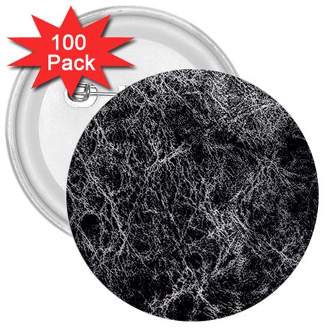 Ll Black 3  Button (100 pack) from ArtsNow.com Front