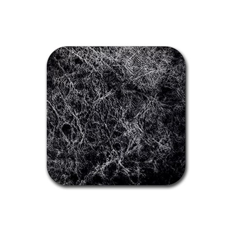 Ll Black Rubber Coaster (Square) from ArtsNow.com Front
