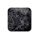 Ll Black Rubber Square Coaster (4 pack)