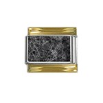 Ll Black Gold Trim Italian Charm (9mm)