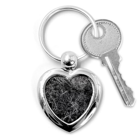 Ll Black Key Chain (Heart) from ArtsNow.com Front