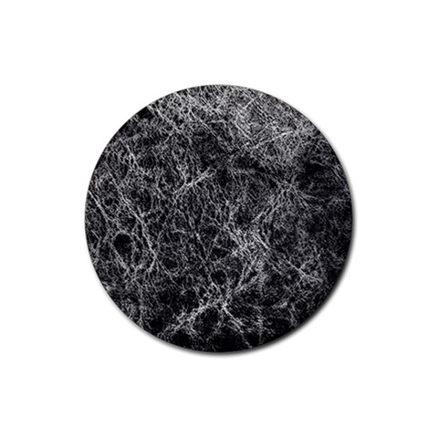 Ll Black Rubber Round Coaster (4 pack) from ArtsNow.com Front