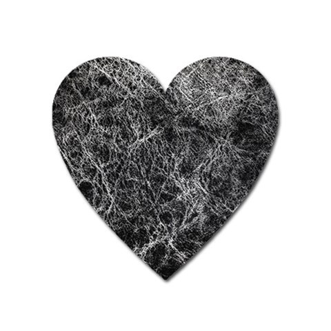 Ll Black Magnet (Heart) from ArtsNow.com Front