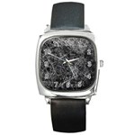 Ll Black Square Metal Watch