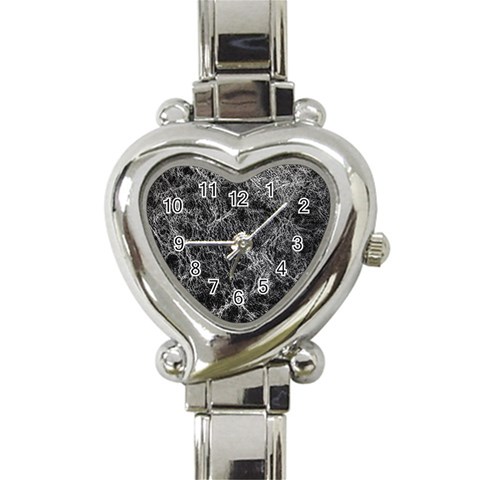 Ll Black Heart Italian Charm Watch from ArtsNow.com Front