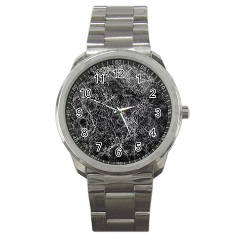 Ll Black Sport Metal Watch from ArtsNow.com Front