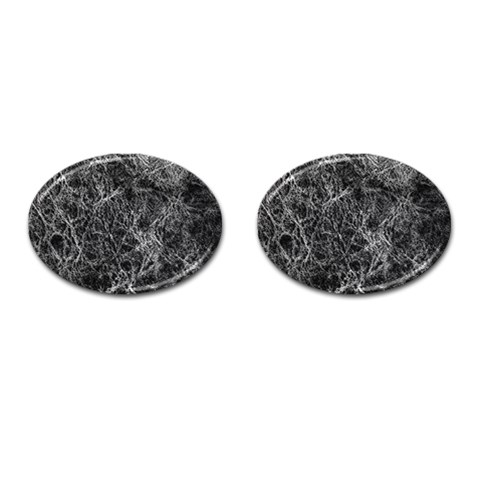 Ll Black Cufflinks (Oval) from ArtsNow.com Front(Pair)
