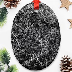 Ll Black Oval Ornament (Two Sides) from ArtsNow.com Back