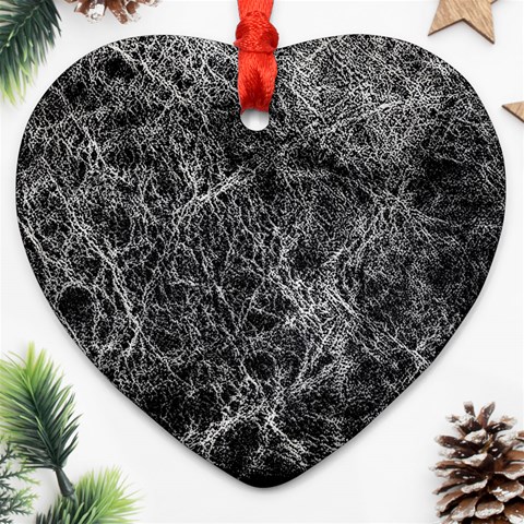 Ll Black Heart Ornament (Two Sides) from ArtsNow.com Back