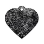 Ll Black Dog Tag Heart (Two Sides)