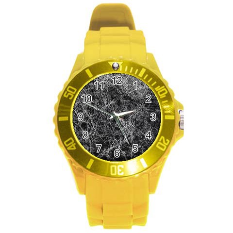 Ll Black Round Plastic Sport Watch Large from ArtsNow.com Front