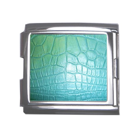 Ll Blue Mega Link Italian Charm (18mm) from ArtsNow.com Front