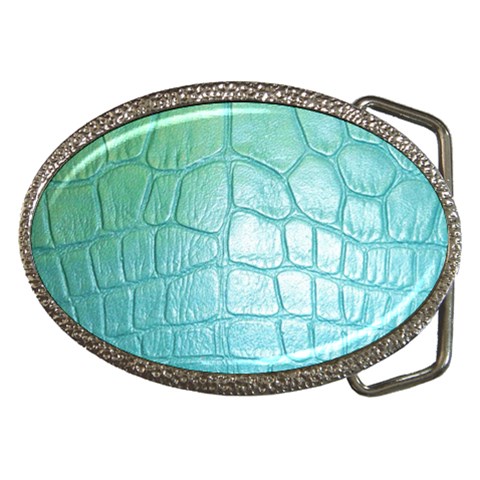 Ll Blue Belt Buckle from ArtsNow.com Front