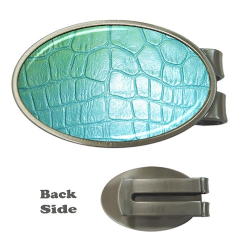 Ll Blue Money Clip (Oval) from ArtsNow.com Front