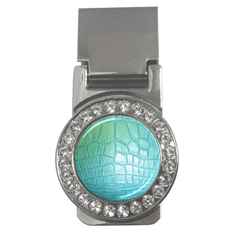 Ll Blue Money Clip (CZ) from ArtsNow.com Front