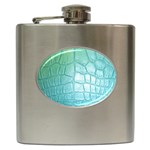 Ll Blue Hip Flask (6 oz)