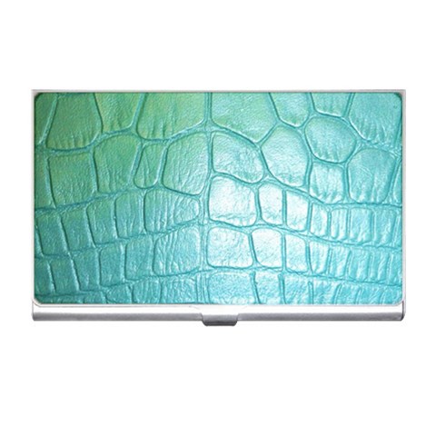 Ll Blue Business Card Holder from ArtsNow.com Front