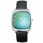 Ll Blue Square Metal Watch