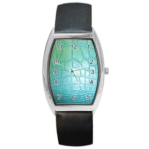 Ll Blue Barrel Style Metal Watch from ArtsNow.com Front