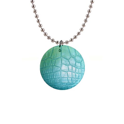 Ll Blue 1  Button Necklace from ArtsNow.com Front