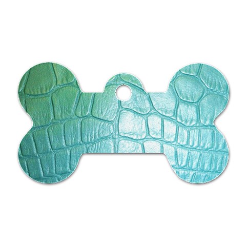 Ll Blue Dog Tag Bone (One Side) from ArtsNow.com Front