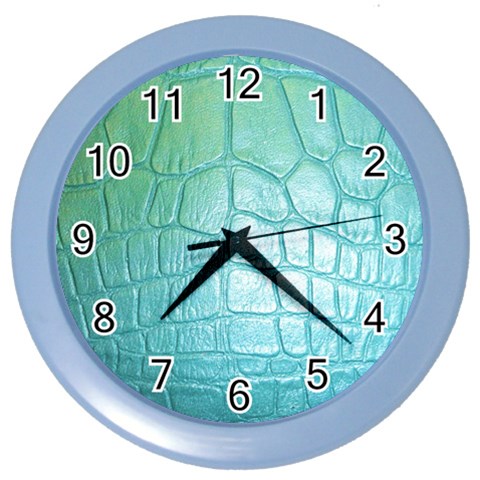 Ll Blue Color Wall Clock from ArtsNow.com Front
