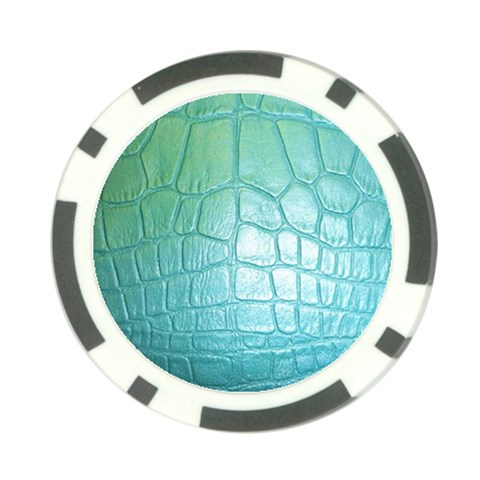 Ll Blue Poker Chip Card Guard from ArtsNow.com Front