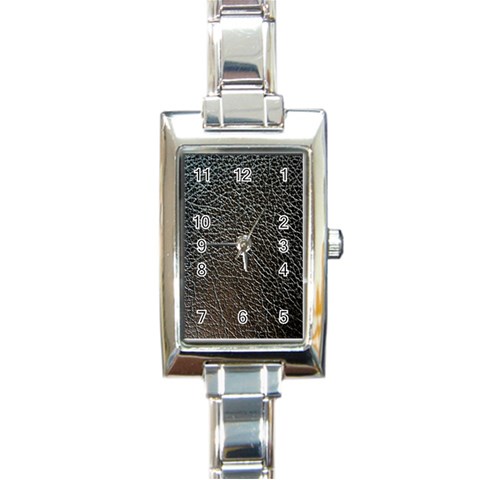 Ll Black Snake Rectangular Italian Charm Watch from ArtsNow.com Front