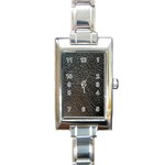 Ll Black Snake Rectangular Italian Charm Watch