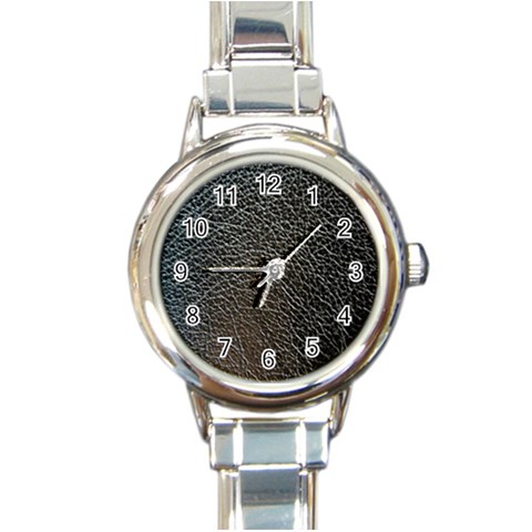 Ll Black Snake Round Italian Charm Watch from ArtsNow.com Front